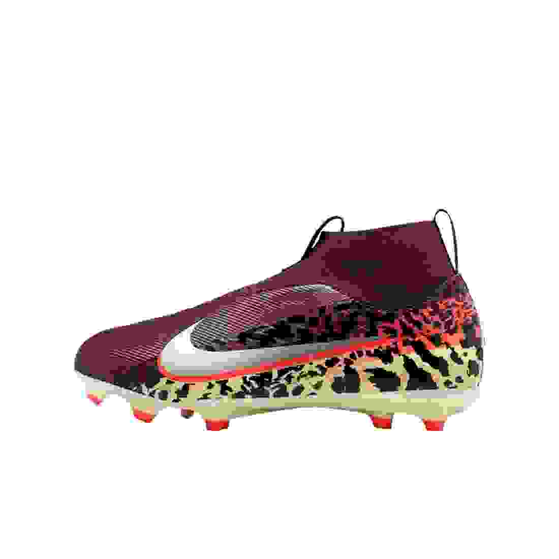 Nike United Mercurial Superfly 10 A MG Grade School Kids' "Burgundy/Red/Fossil/Silver" Soccer Cleat